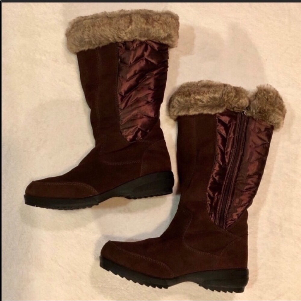 Lands’ End Chocolate Brown Winter Boots Size 7B